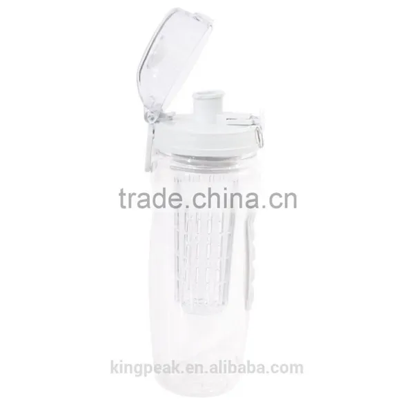 2015 Best Seling Plastic Tea Infuser Water Bottle Leak Proof Sport Flip-top Tritan Fruit Infuser Water Bottle/Shaker Bottle photo-3