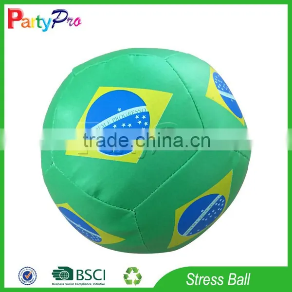 Partypro Factory High Quality Promotional Soccer Shape PP Cotton Stuffed Juggling Stress Ball photo-3