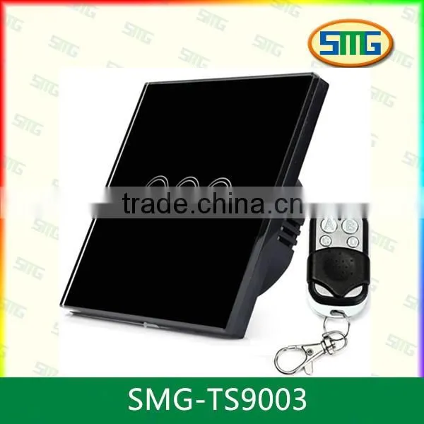 SMG-TS9003 Crystal Glass Panel Switch Remote Control BS US EU Wall Switch Light photo-2