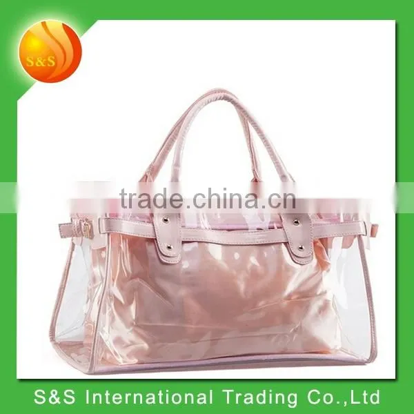 Clear Transparent Pvc Tote Large Capacity Beach Bag for Women photo-2