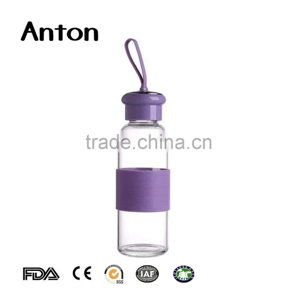 19oz Simple and Easy Simple and Easy With Different Colour Silicon Sleeve Water Bottles photo-3