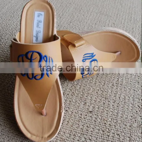 Monogrammed Sandals, Personalized Wedges Sandals photo-3