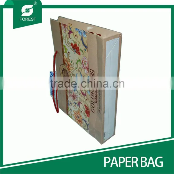 FOOD INDUSTRIAL PAPERBOARD EMBOSSING PAPER BAG WITH ROPES photo-4