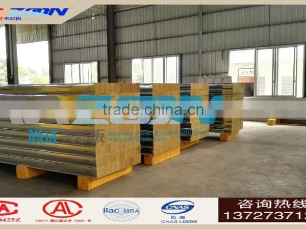 Rock Wool Sandwich Sandwich Panel for Wall and Ceiling Board photo-4