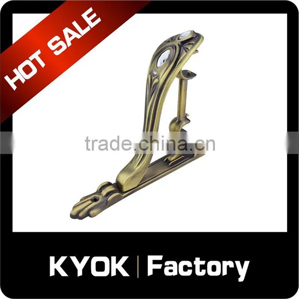 KYOK 16/19mm Remote Control High Quality Curtain Track Brackets,0.5mm Aluminum Metal Double Iron Curtain Rod Brackets Supplier's Choice photo-6