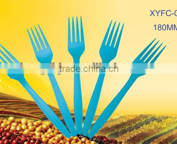 7'' Biodegradable Disposable Corn Starch Plastic Dessert Fork photo-2