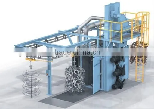 Hanger Pass Through Type Continuous Shot Blasting Machine photo-2