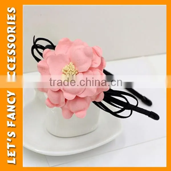 PGHD0342 High Quality Holiday Passionate Large Flower Headband Hairband Hair Accessories for Women photo-4