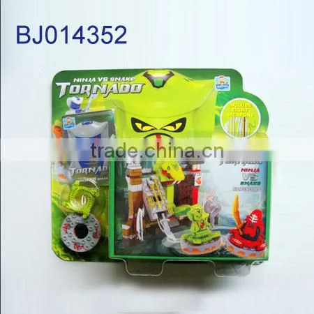 Happy Kids Toy Creative Intelligent Block House/ Diy Ninja House and Top photo-2