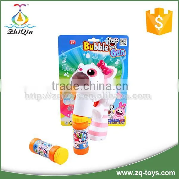 Hot Promotional Electric Plastic Bubble Gun Toy