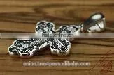 Silver Cross Jesus Christ Crucifix. Russian & Greek Orthodox Style. photo-2