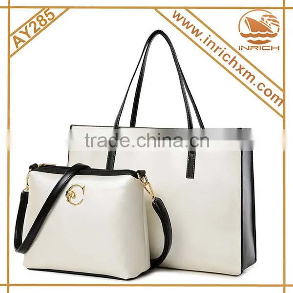 Fashion 2pcs Tote Handbag Set Leather Handbag Manufacturers photo-3