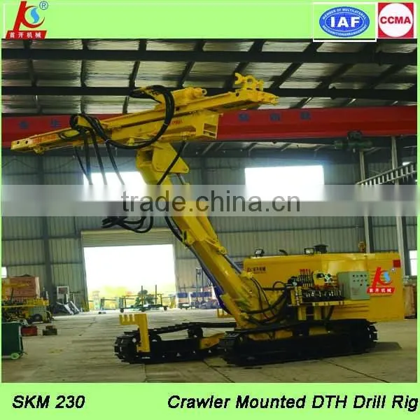 SKM230 Hybrid Power Crawler Mounted Percussion Drilling Rig photo-2