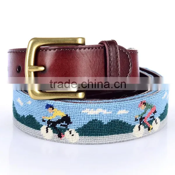 Export America Golf Hot Sell Needlepoint Belt photo-4