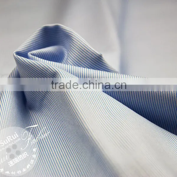 Stocklot Microfiber Polyester Rayon Soft Stripe Shirt Fabric photo-4