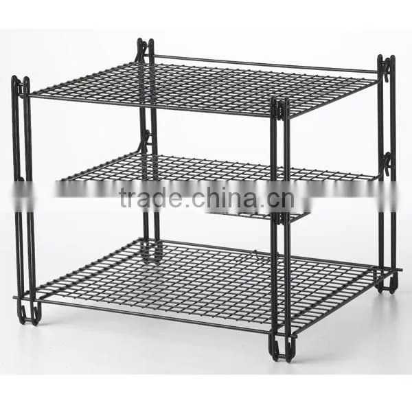 FDA Approval 3 Tier Wire Stackable Cooling Rack photo-5