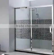 Shandong Yujing Best Selling Tempered Glass Door Shower Door With Holes photo-3