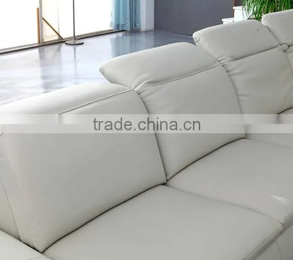 Hot Sale Modern Leather Sofa With Movable Armrest photo-3