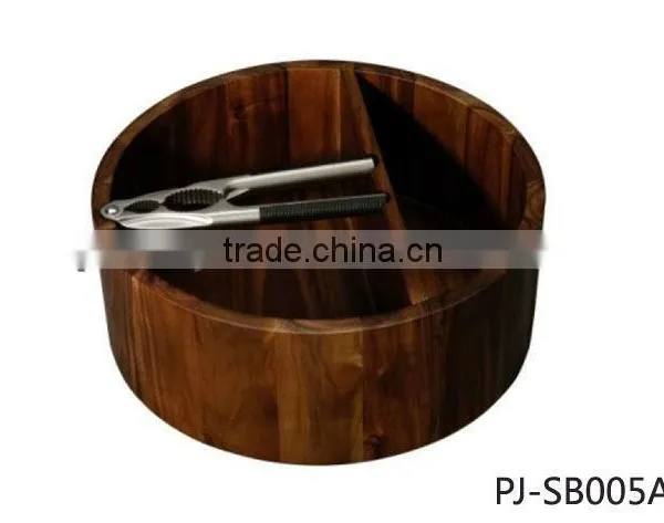 Acacia Wood Walnut Bowl