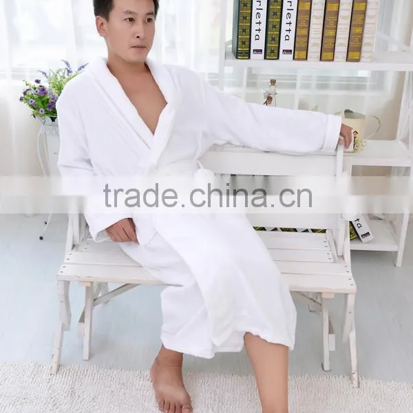 OEM White Lucxury Cotton Bathrobe for Men photo-5