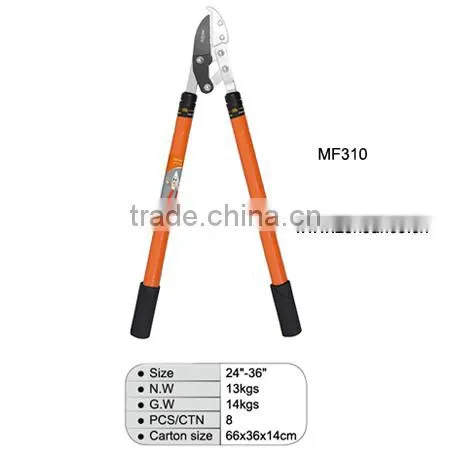 Long handle telescopic looper and hedge shear