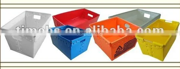 Nestable Corrugated Plastic Tote for US Mail