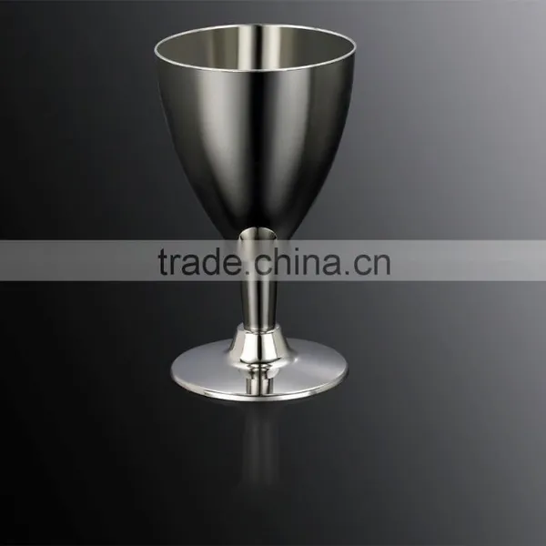 6OZ Disposable Plastic Silver Wine Cup photo-3