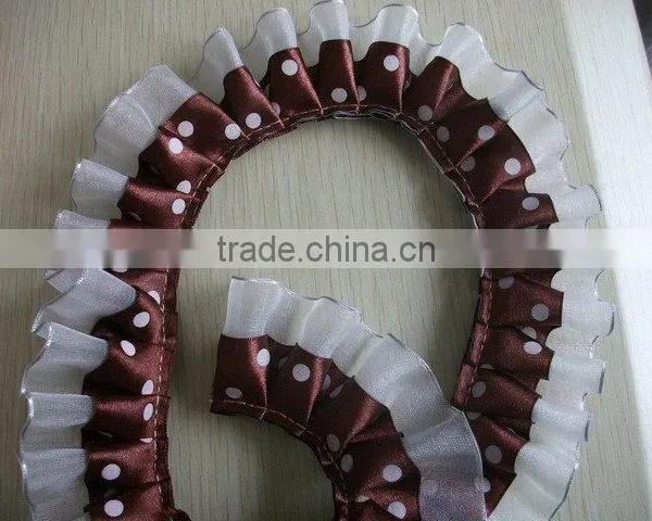 Wholesale Custom Design Elastic Frill Ribbon for Garment Accessories photo-3