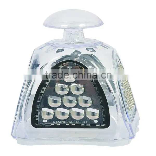 New Design Plastic 4 Sides Fruit and Vegetable Grater photo-5