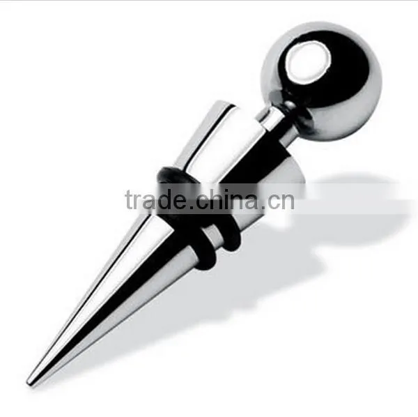New Design Zinc Alloy Hollow Round Wine Bottle Stopper Wine Preservation Wine Stopper photo-3