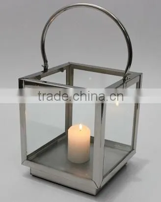 Steel Pillar Candle Lantern