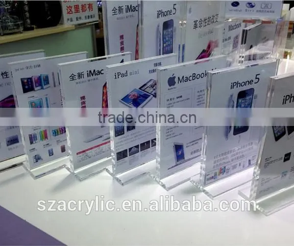 A4 Acrylic Sign Holder for Cell Phone Store,supermarket,cinema photo-2