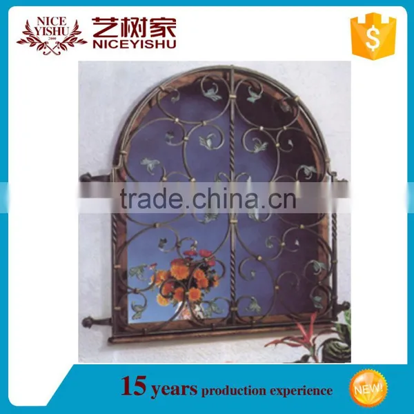 Yishujia Factory Cheap Decorative Window Grates, Window Grill for Wrought Iron photo-4