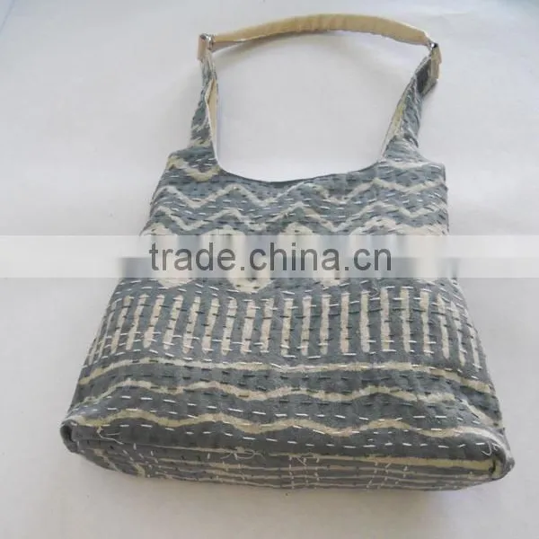 Wholesale Shopping Tote Cotton Bag With Leather Handle photo-2