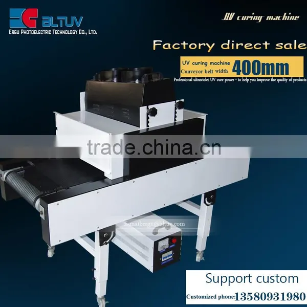 Ultraviolet Conveyor Belt UV High Pressure Mercury Lamp Plate Burning Machine Coating 400 Bandwidth of Plane UV Curing Machine