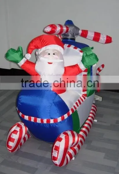 Inflatable Santa Claus in Helicopter photo-2