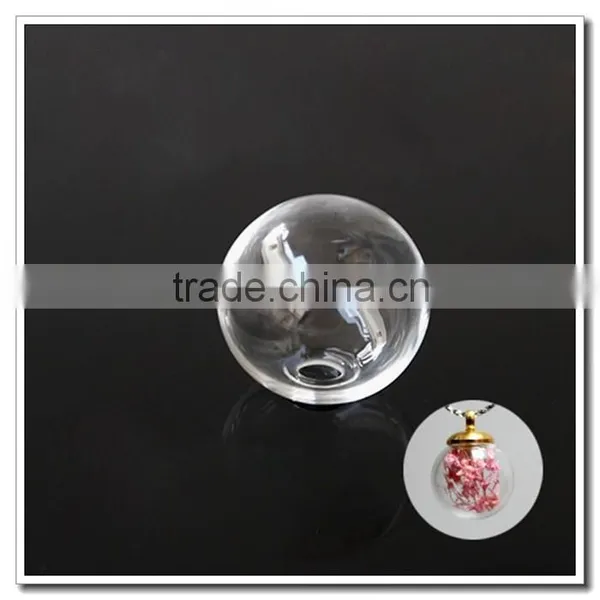 Globe Orb 16 20 12 10 6 25 18mm 35mm With/without One Hole on the Top, Hand Blown Jewelry Beads , Clear Hollow Round Glass Ball
