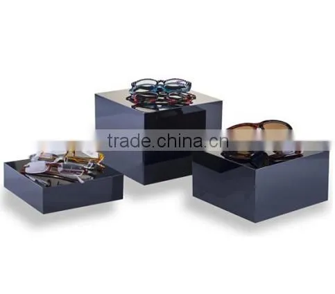 Acrylic Gloss Stacking Display Cubes Nesting With 1 Large, 1 Medium, 1 Small Stand photo-2