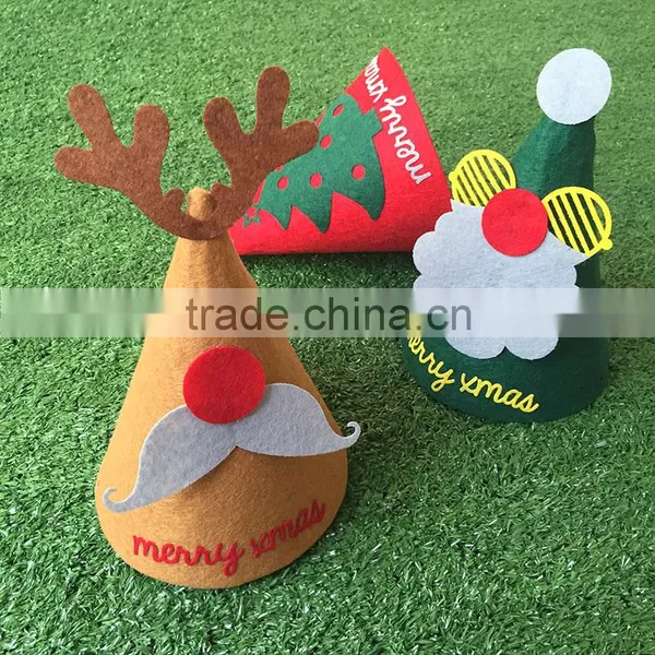 Customizable Laser Cut Felt Christmas Decoration Caps