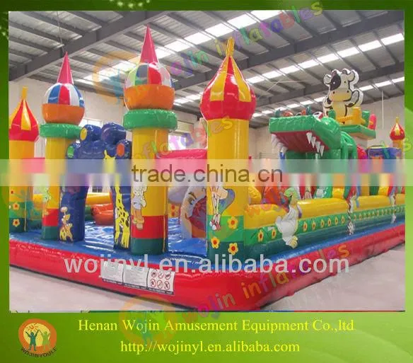 Wojin New Design Inflatable Kids Party Lovely Dairy Cow Jumping Bounce House photo-5