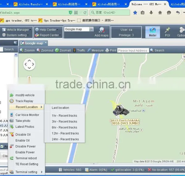 Sim Card Gps Tracking System With Free Software for Fleet Management/ Vehicle/ Assets/ Pet/ Personal Tracking