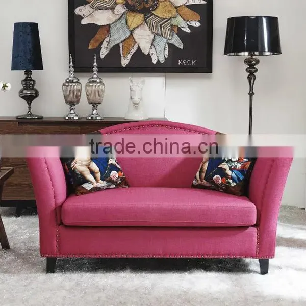 Simple Home Furniture Fabric Sofa,living Room Furniture 2 Seat Chesterfield Velvet Sofa