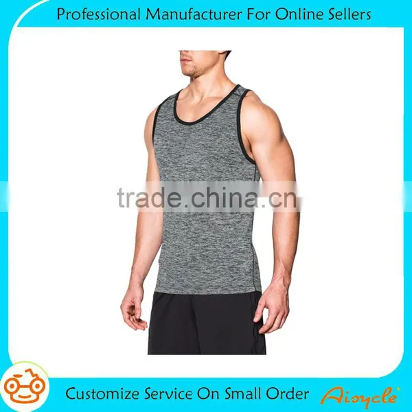 Wholesale Custom Blank Running Gym Singlets for Men photo-2