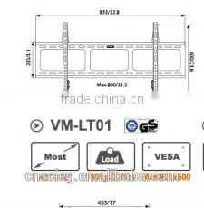 Wall Mount Adapter tv Wall Mount Bracket photo-3