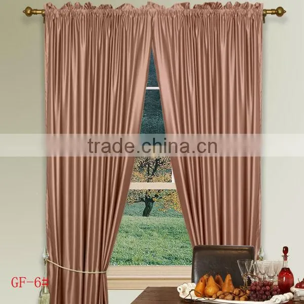 Size 60"x90" Rod Pocket Polyester Readymade Black Out Curtain 100% Poly Material