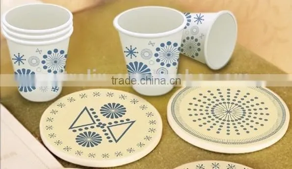 White Printed Paper Plate photo-3