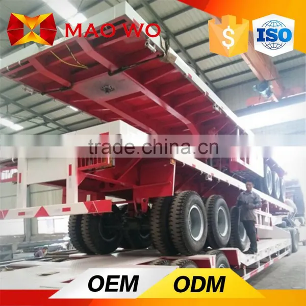 Hot Sale 40ft 20ft Quality Flatbed Container Semi Trailer photo-6
