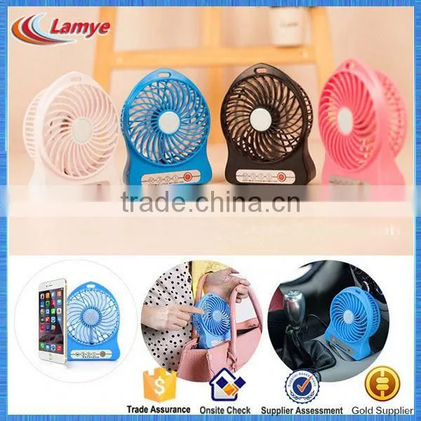Custom Printing Handy Plastic USB Rechargeable Portable Fan photo-3