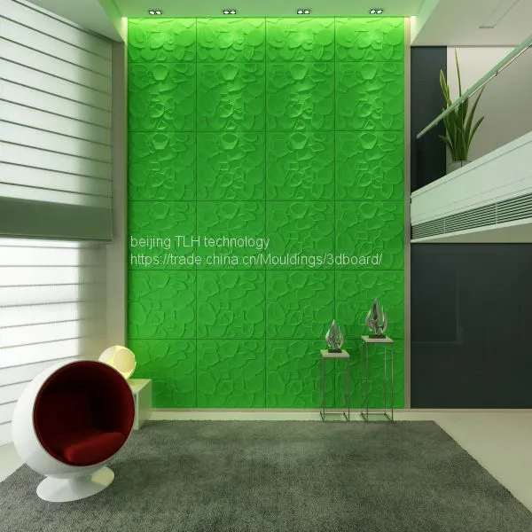 3D-панели для декора стен с тисненной текстурой photo-3