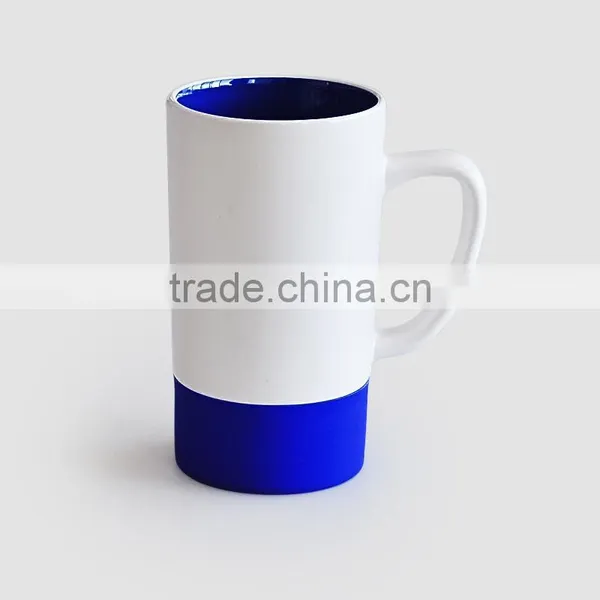 2016 Hot Sale Tall Ceramic Coffee Mug With Silicone Base photo-3